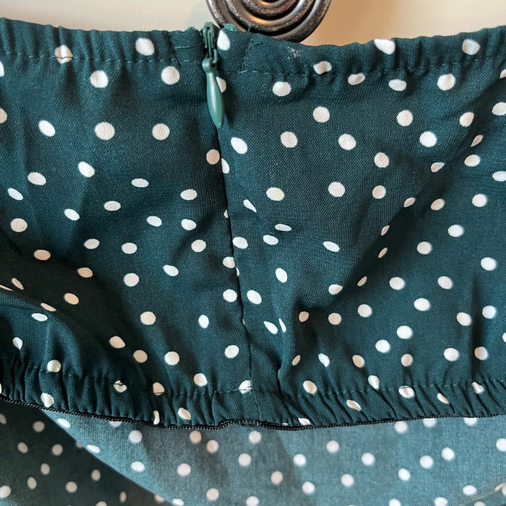SHEIN 2 piece set, green polka dot skirt and tube top, NWOT, size 3X - Picture 11 of 11